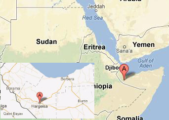 map of somalia